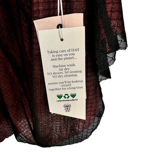 Cottagecore Fairycore Goth Mesh Floral Butterfly Robe Dress Reversible HAH M - Picture 8 of 10